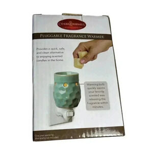 Pluggable Fragrance Warmer Honeycomb Turquoise Night Light NEW